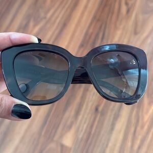 Gucci Dark Brown Tortoise Shell Women's Sungasses